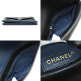 Chanel V-stitch Coco Mark Body Bag Calfskin Women's