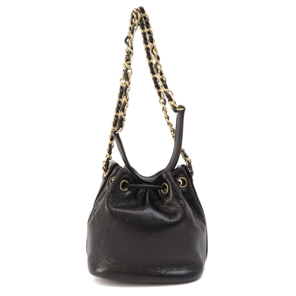 Chanel Chain Shoulder Coco Mark Bag Calf Women's CHANEL