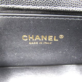 CHANEL Boy Chanel ChainShoulder Black Caviar Skin (Grained Calf) A67085