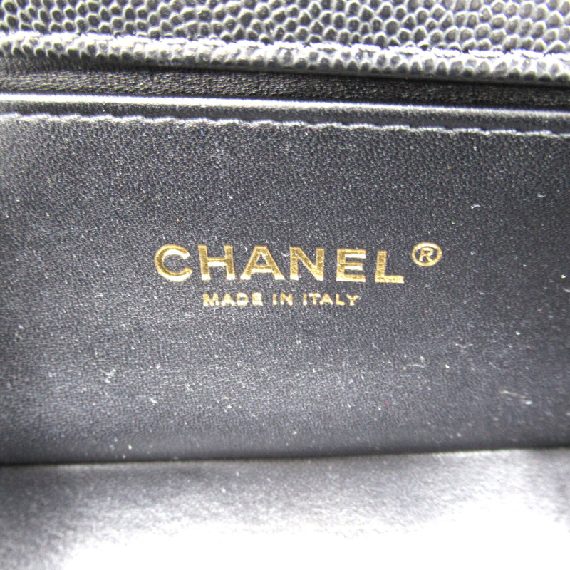 CHANEL Boy Chanel ChainShoulder Black Caviar Skin (Grained Calf) A67085