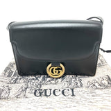 Gucci 589474 GG Marmont bag shawl Crossbody Shoulder Bag Black