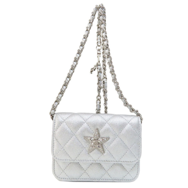 Chanel Chain Shoulder Star Motif Matelasse Bag Lambskin Women's CHANEL