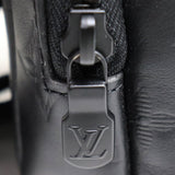 LOUIS VUITTON Louis Vuitton Double Phone Pouch Shoulder Bag Monogram Shadow Black M81323 Men's