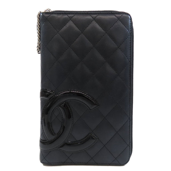 CHANEL Cambon Line Long Wallet Calfskin Women's