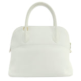 Hermes Bolide 31 White Handbag Taurillon Women's