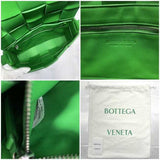 BOTTEGA VENETA Shoulder Bag Cassette Green Maxi Intrecciato 578004 Leather Flap Ladies Compact