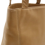 CHANEL Coco Mark Tote Bag Shoulder Leather Camel