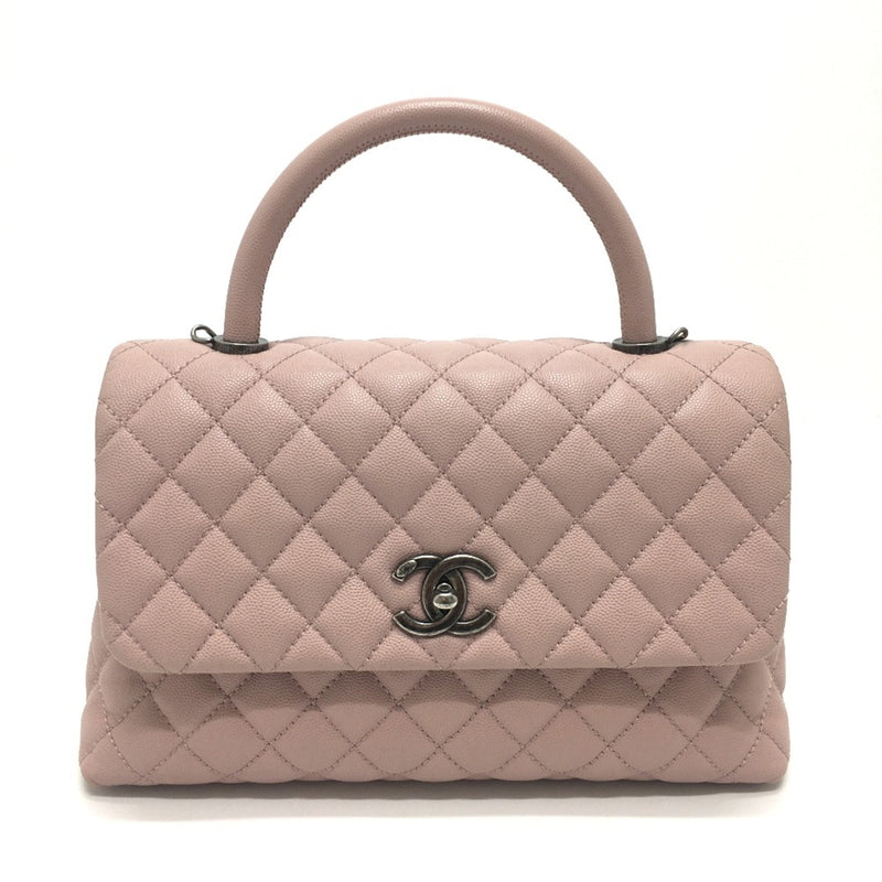 Chanel A92991 CC Mark Bag 2WAY/Crossbody Hand Bag Pink Based SilverHardware