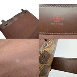 LOUIS VUITTON Louis Vuitton Broadway Damier Ebene Shoulder Bag N42270 TH1077 Men's Women's Brown