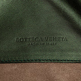 Bottega Veneta Intrecciato Tote Bag Shoulder 248520 Metallic Green Leather Women's BOTTEGAVENETA