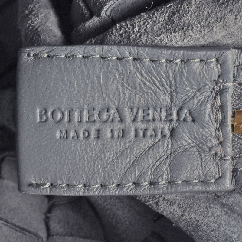 BOTTEGA VENETA Loop Camera Bag Shoulder Leather Grey