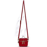 Christian Dior Shoulder Bag Micro Vanity Red Cannage - f-20890 Leather Lambskin 40-MA-0231 Quilted Stitch Charm