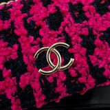 Chanel Chain Shoulder Bag Phone Holder Coco Mark Tweed A94471 CHANEL Black