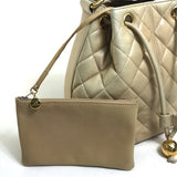 Chanel Cocoball Matelasse Crossbody Shoulder Bag Beige