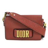 Christian Dior Shoulder Bag Evolution Flap Leather Red Women's r10004a