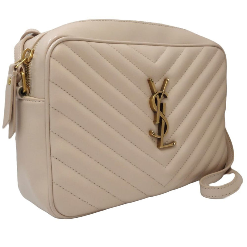 SAINT LAURENT Saint Laurent Paris Lou Camera Bag 520534 Crossbody Shoulder Leather Beige 450106