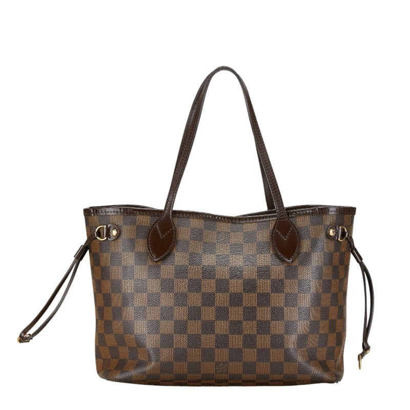 Louis Vuitton Damier Neverfull PM Handbag Tote Bag N51109 Brown PVC Leather Women's LOUIS VUITTON