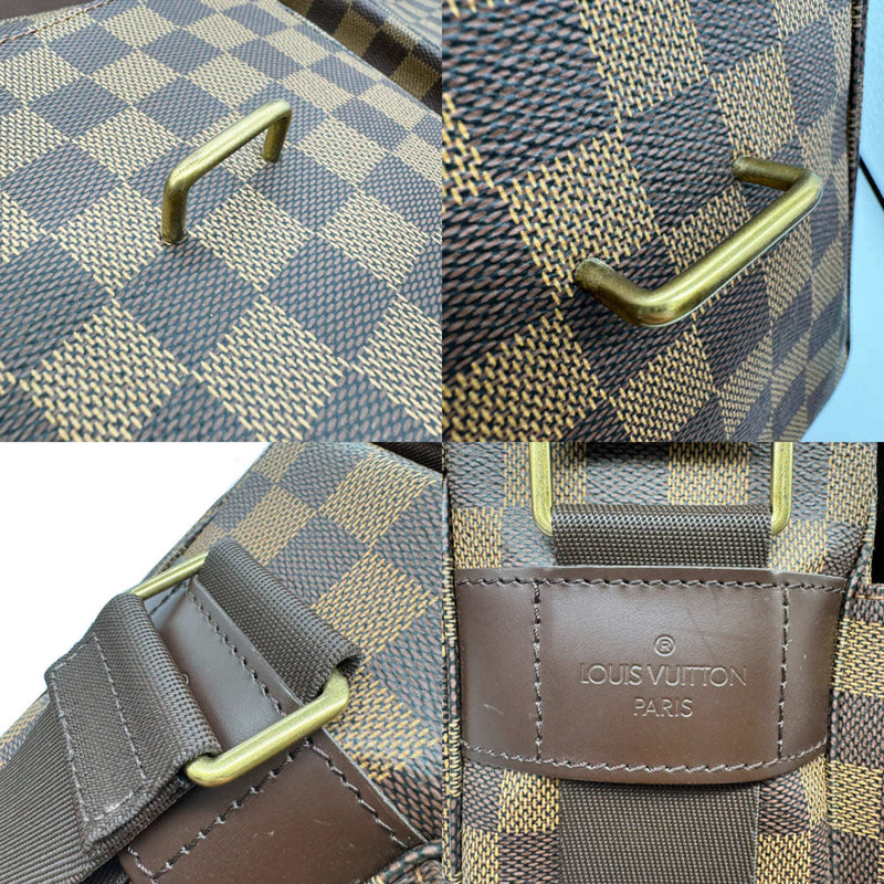 LOUIS VUITTON Louis Vuitton Broadway Damier Ebene Shoulder Bag N42270 TH1077 Men's Women's Brown