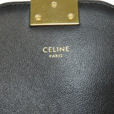 CELINE Chain Shoulder Bag Leather Women's