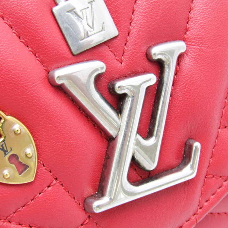 Louis Vuitton Long Wallet M63964 Women's Leather Long Wallet (bi-fold) Red Color