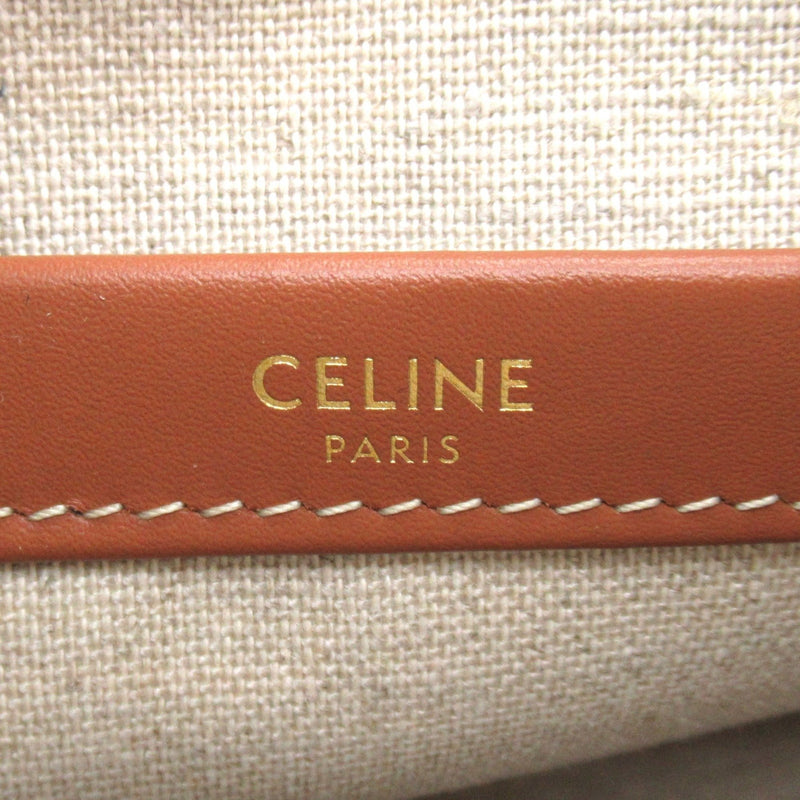 CELINE Small Kaba Thais Tote Bag White leather pile