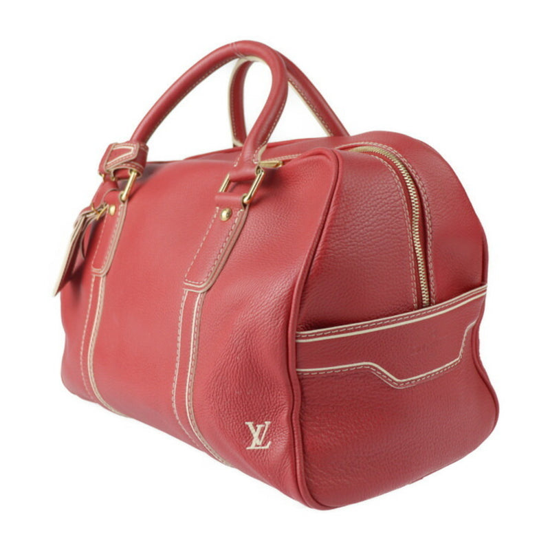 LOUIS VUITTON Louis Vuitton Carryall Boston Bag M95140 Tobago Leather Red White