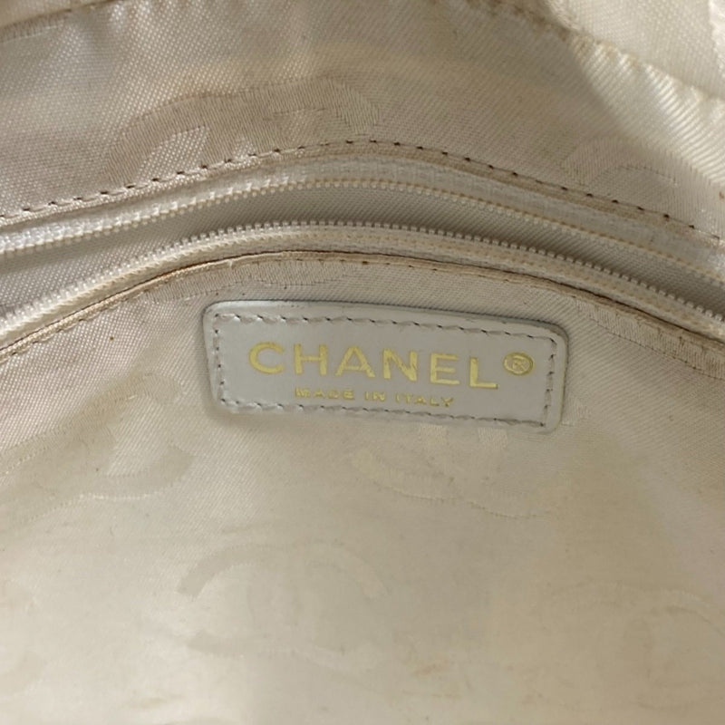 Chanel CC Mark bag Vintage Mini Duffle Bag Shoulder Bag Hand Bag White