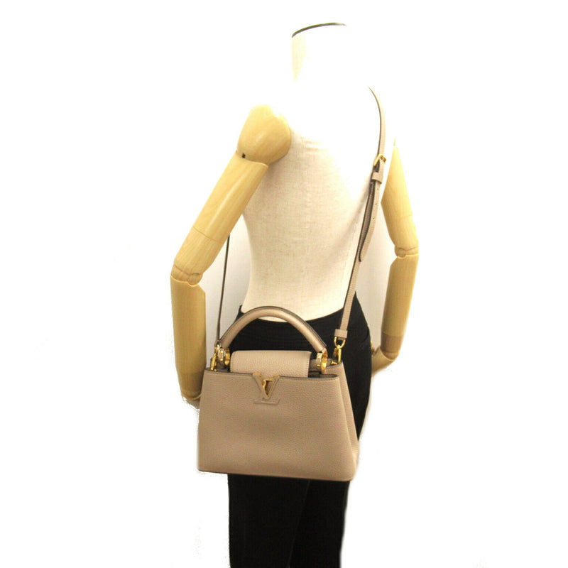 LOUIS VUITTON Capucines BB Handbag Bag Leather Taurillon Women's Beige M94634