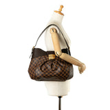 Louis Vuitton Damier Sistine MM Shoulder Bag N41541 Brown PVC Leather Women's LOUIS VUITTON