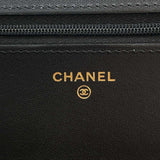 Chanel Chain Wallet Classic Matelasse Coco Mark Lambskin AP0250 CHANEL Black