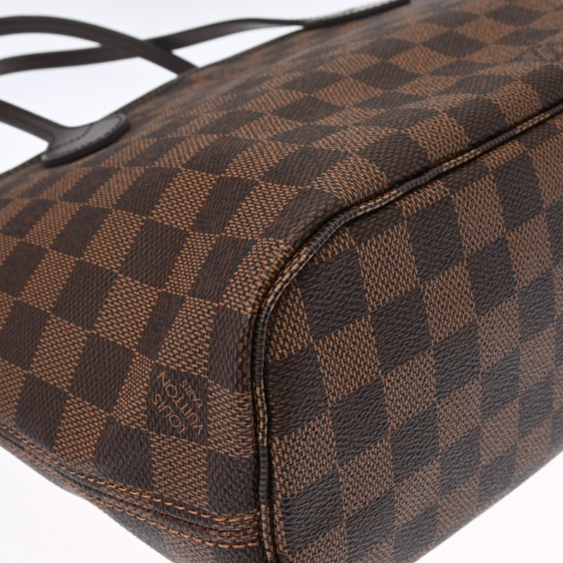 LOUIS VUITTON Damier Neverfull PM Brown N51109 Women's Canvas Handbag