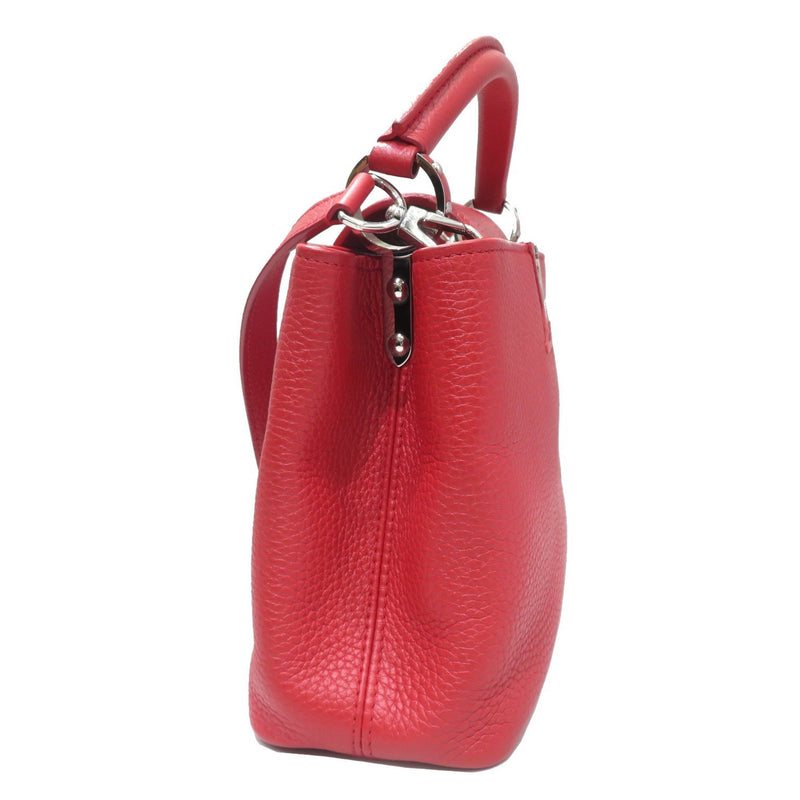 LOUIS VUITTON Capucines BB M94754 Handbag Shoulder Bag Red Taurillon Leather Women Men