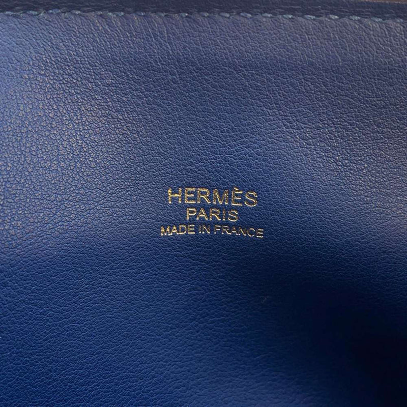 Hermes handbag Bolide 31 deep blue Taurillon Clemence Y stamp 2way shoulder black