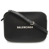 BALENCIAGA EVERYDAY Camera Bag S Shoulder Pochette Leather Black 552370