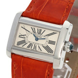 Cartier W6300255 Tank Divan Watch Stainless Steel Leather Women's CARTIER