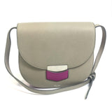 CELINE Bicolor bag Crossbody shawl Shoulder Bag Gray x purple pink