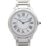 Cartier Ronde Must de Watch Stainless Steel Ladies Silver WSRN0033