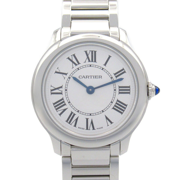 Cartier Ronde Must de Watch Stainless Steel Ladies Silver WSRN0033