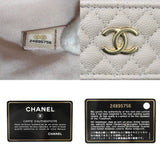 CHANEL Chanel V stitch clutch bag soft caviar skin light brown 24895756