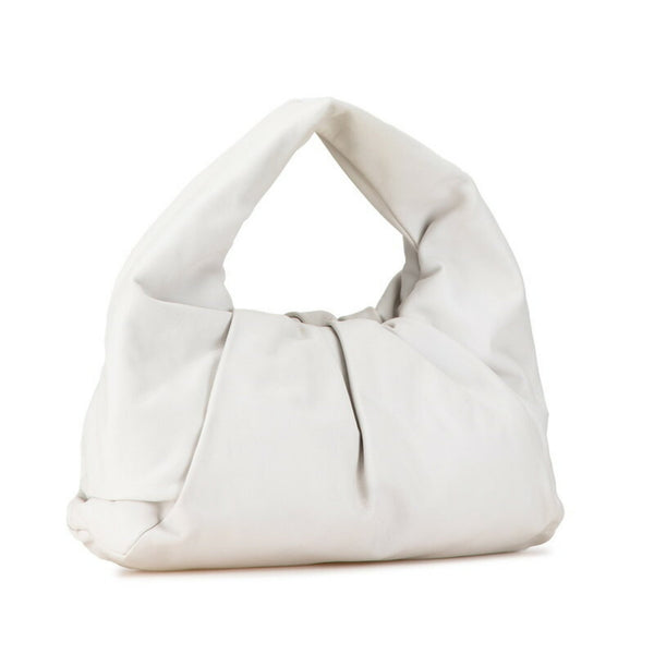 Bottega Veneta The Shoulder Pouch Handbag Bag White Leather Women's BOTTEGAVENETA