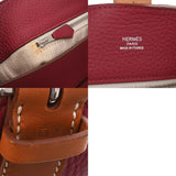 HERMES Hermes Marwari GM Rosewood Palladium Hardware - □O Stamp (around 2011) Women's Taurillon Clemence Shoulder Bag