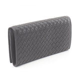 BOTTEGA VENETA Intrecciato Bi-fold Long Wallet Leather Men's Black 577559V47W11275