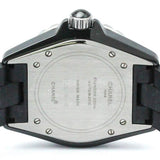 Polished CHANEL J12 Ceramic Rubber Automatic Mens Watch H0684 BF572572