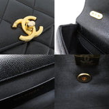 Chanel Chain Shoulder Matelasse Coco Mark Bag Caviar Skin Women's CHANEL