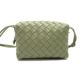 BOTTEGA VENETA Shoulder Bag, Lambskin (Sheepskin), Women's, Green, 723547V1G112916