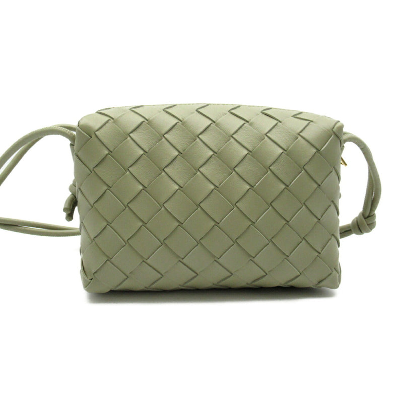 BOTTEGA VENETA Shoulder Bag, Lambskin (Sheepskin), Women's, Green, 723547V1G112916