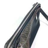 Fendi 8BH253 Zucca Business 2WAY Shoulder Bag Crossbody Hand Bag Brown Black