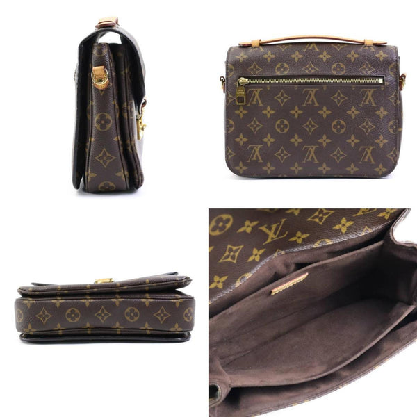 LOUIS VUITTON Handbag Crossbody Shoulder Bag Monogram Pochette Metis MM Canvas Brown Gold Women's M44875