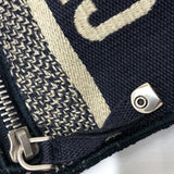 CHRISTIAN DIOR Flat Bag Bag Crossbody Bag Shoulder Bag Navy SilverHardware