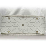 Christian Dior 2way Bag Vibe Medium Bowling White Gold M6204ODDT Boston Handbag Leather Rubber 09-MA-1221 Trotter